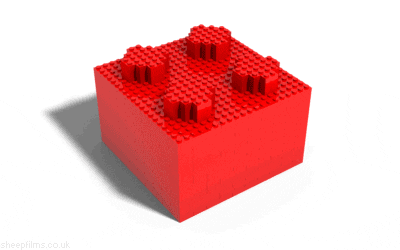 gif of lego bricks forming a lego brick